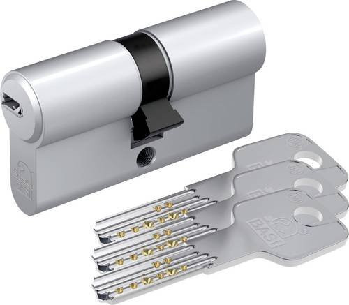 BASI Profil-Doppelzylinder BM5200-1535 mit Not- und Gefahrenfunktion, Farbe: Silber, B/T/H: 45 x 65 mm - Bild 1