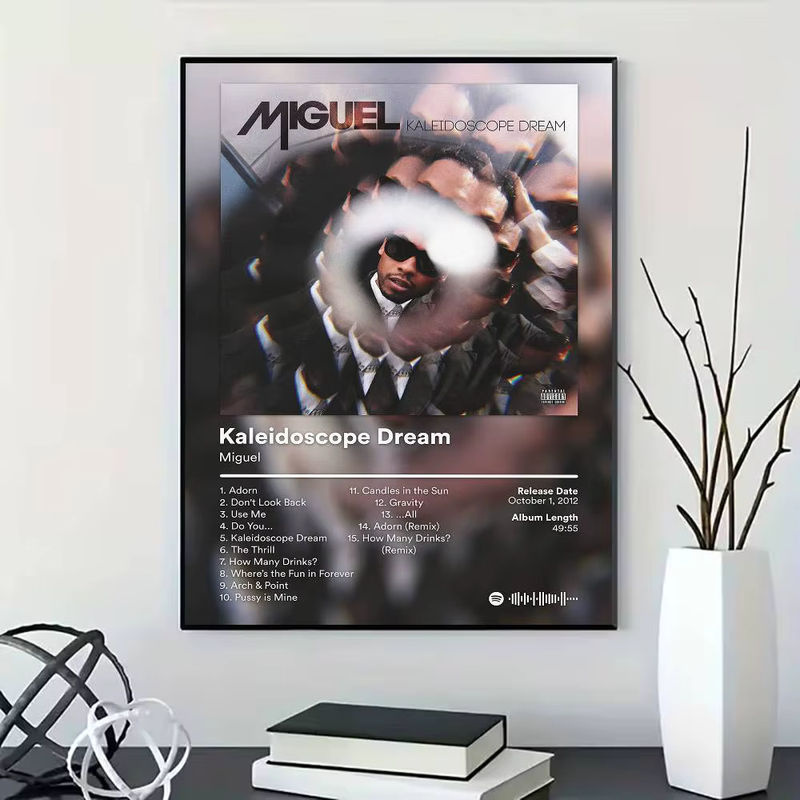M-Miguel Rapper Porträt Poster mehrfarbig Hochformat B: 21 cm, H: 30 cm - Bild 3