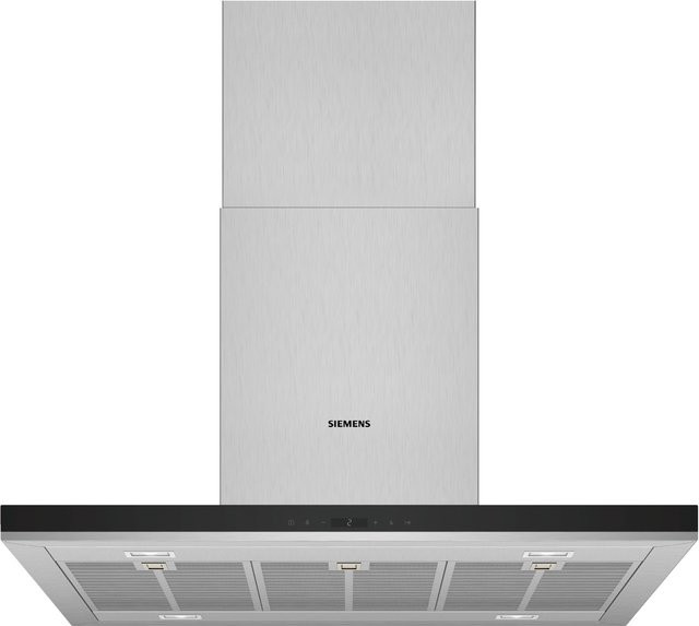 Siemens iQ500 LF98BIP50 Inseldunstabzugshaube aus Edelstahl in Silber mit PowerBoost und LED-Display - Bild 1