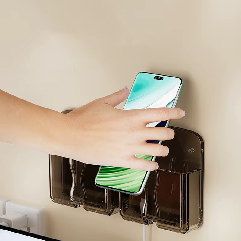 JETTING Wandregal aus Kunststoff für Mobiltelefone und Fernbedienungen, transparent, selbstklebend - Bild 2