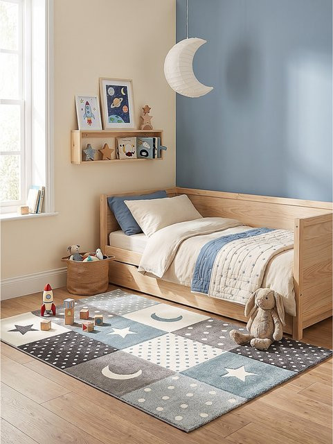Kinderteppich Kurzflor Kadima Design Blau B: 80 cm, L: 150 cm - Bild 1