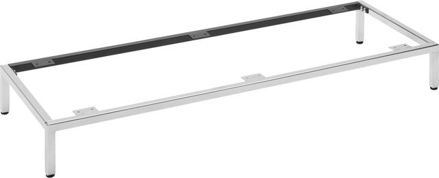 Premium Living Fußgestell Siena aus Edelstahl in Silber poliert, Höhe: 105 cm, Breite: 38 cm, Tiefe: 13 cm - Bild 1