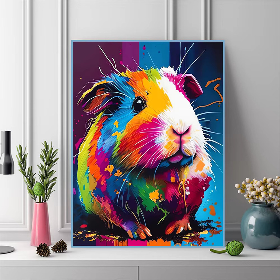 Momoart Diamant-Mosaik Maus-Tier DIY-Stickerei Set für Anfänger, Mehrfarbig, B/H: 30 x 20 cm - Bild 3