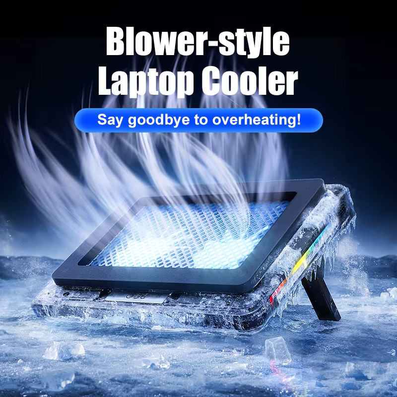 Llano V22 Laptop-Kühler in Schwarz mit RGB-Beleuchtung und 7 Stufen höhenverstellbar für Gaming-Laptops von 13,3 bis 17,3 Zoll - Bild 3
