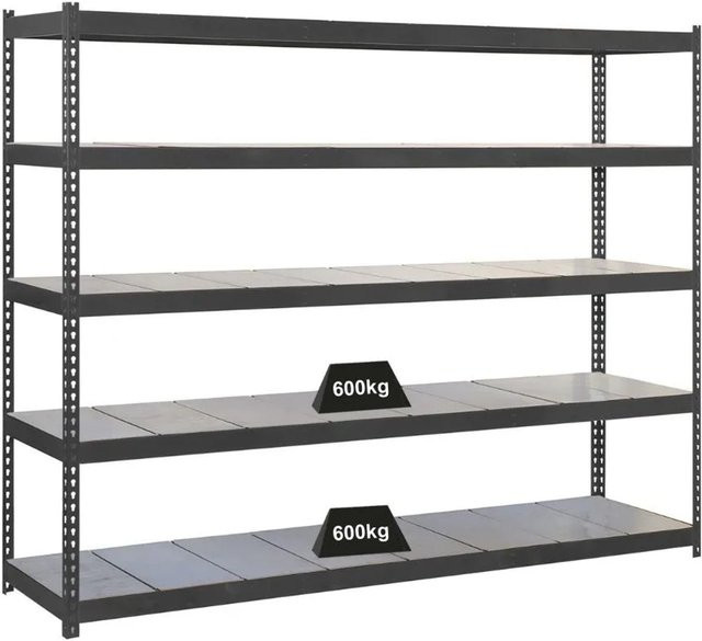 PROREGAL Schwerlastregal Metal Beast Five in Anthrazit, H x B x T: 200 x 180 x 90 cm, Fachlast 600 kg - Bild 1