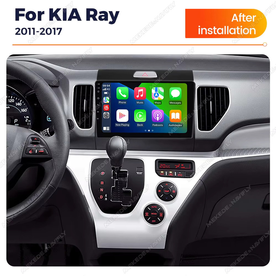 AUTOSHARK Android Multimedia-Player für Kia Ray 2011-2017 mit Bluetooth, GPS, Wireless CarPlay und Navigation in Schwarz - Bild 2