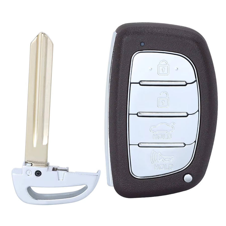 KEYECU Smart Keyless Remote Key 433,92 MHz 8A 4 Tasten Fob für Hyundai Elantra 2019 2020, Schwarz - Bild 4