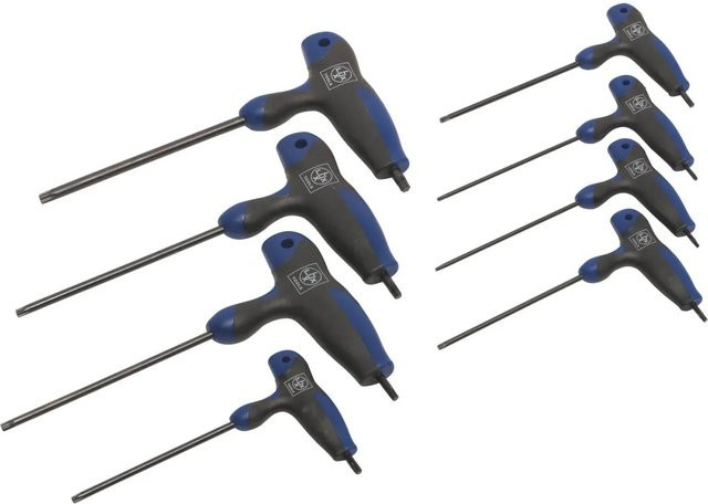 LUX-TOOLS TX-Schlüssel Satz Classic 8-teilig aus Chrom-Vanadium-Stahl in Blau - Bild 1
