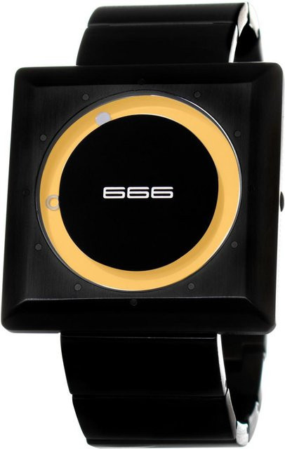 666BARCELONA Uhr, Quarz, schwarz, Unisex - Bild 1