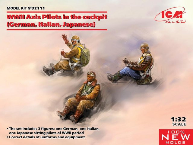 ICM WWII Axis Pilots in the cockpit, Modellbau, 1:32 - Bild 1