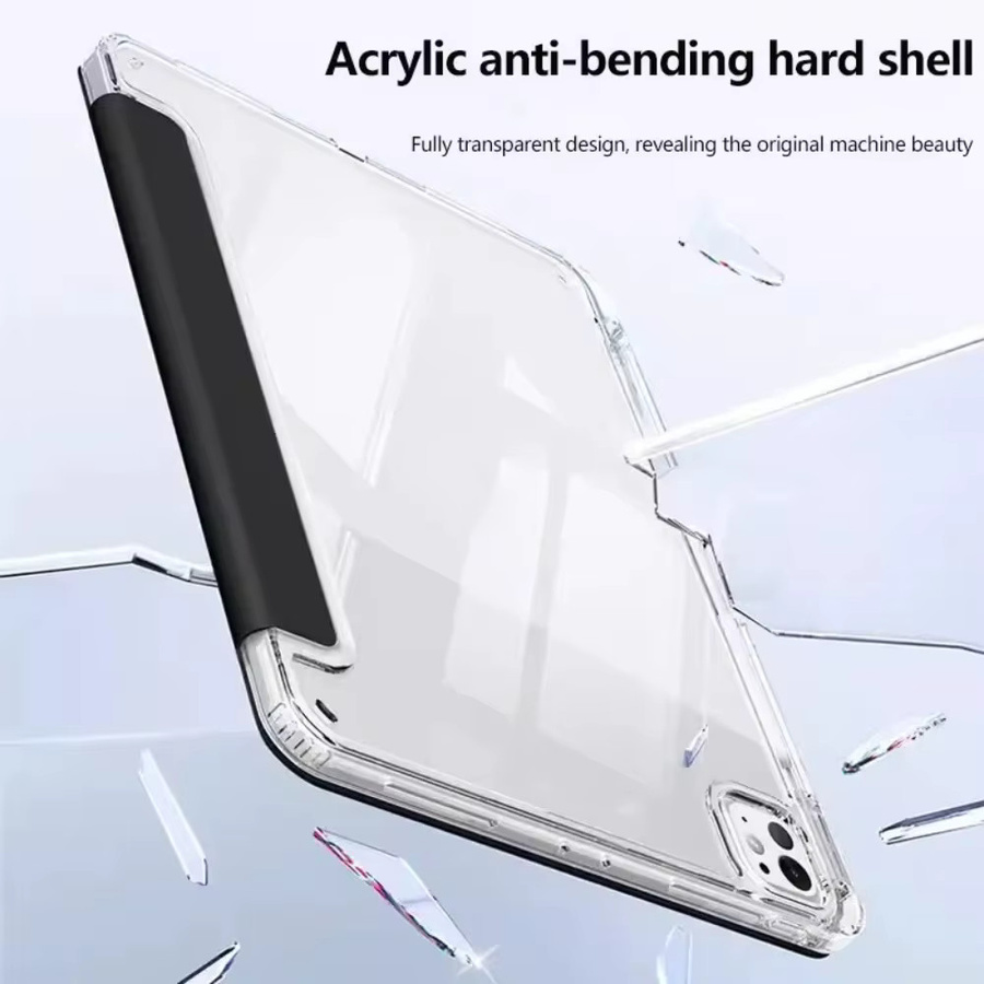 HD Acryl Schutzhülle für Apple iPad Air und Pro in Grau und Transparent - Bild 1