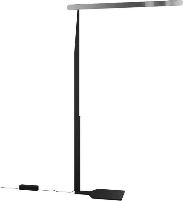 Occhio Mito linear terra LED-Stehleuchte in Schwarz matt und Dark Chrome mit variabler Höhe von 190-220 cm und einstellbarer Farbtemperatur (2700K - 4000K) - Bild 1