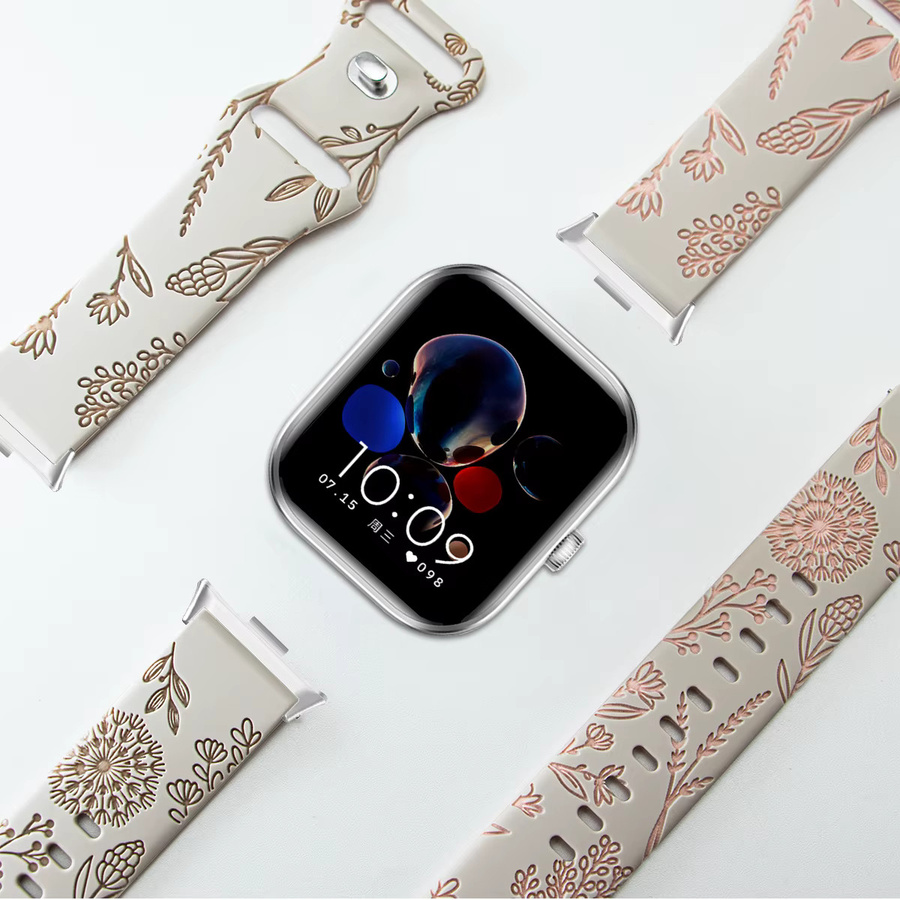 CHIICSMART Uhrenarmband Silikon, Bicolor, Redmi Watch 6 5 4, Xiaomi Mi Band 9 Pro 8 Pro - Bild 4