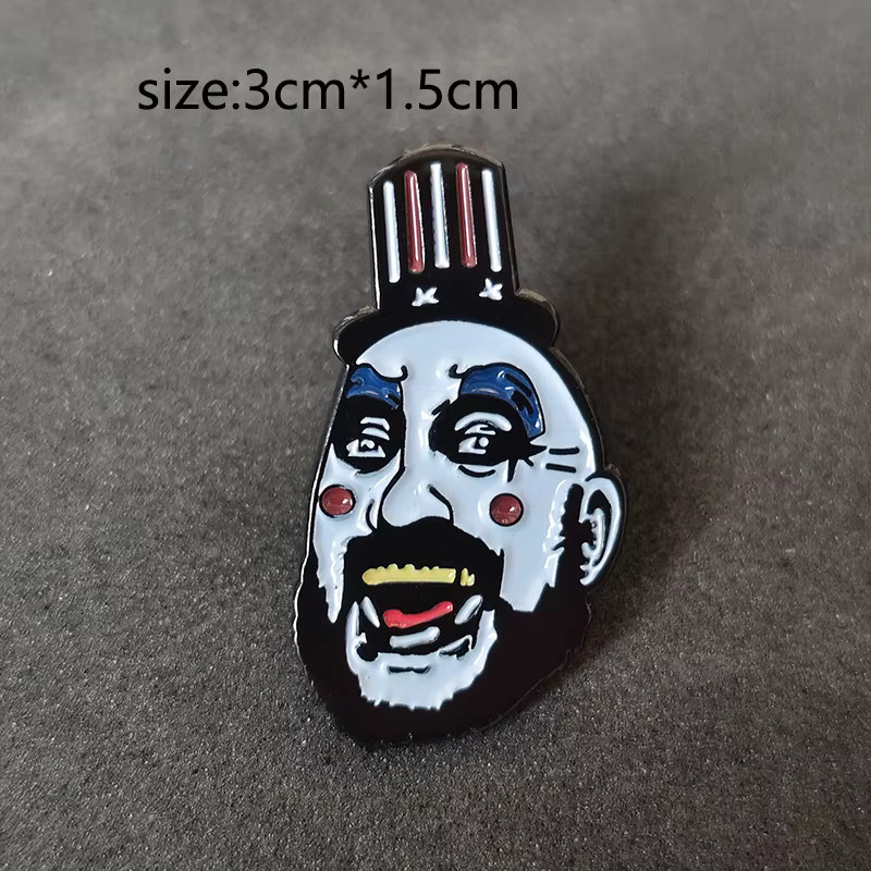 Anstecknadel Totenkopf Emaille, Bunt, Damen - Bild 1