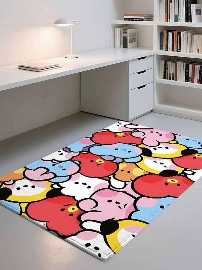 Beast Kingdom Kawaii Cartoon Antirutschmatte für Badezimmer und Eingangsbereich, Mehrfarbig, B/T: 60 x 40 cm - Bild 6