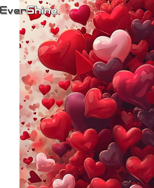 Evershine Liebe Herz Malerei, Diamant Stickerei Kit, Natur, Bunt / Mehrfarbig - Bild 1