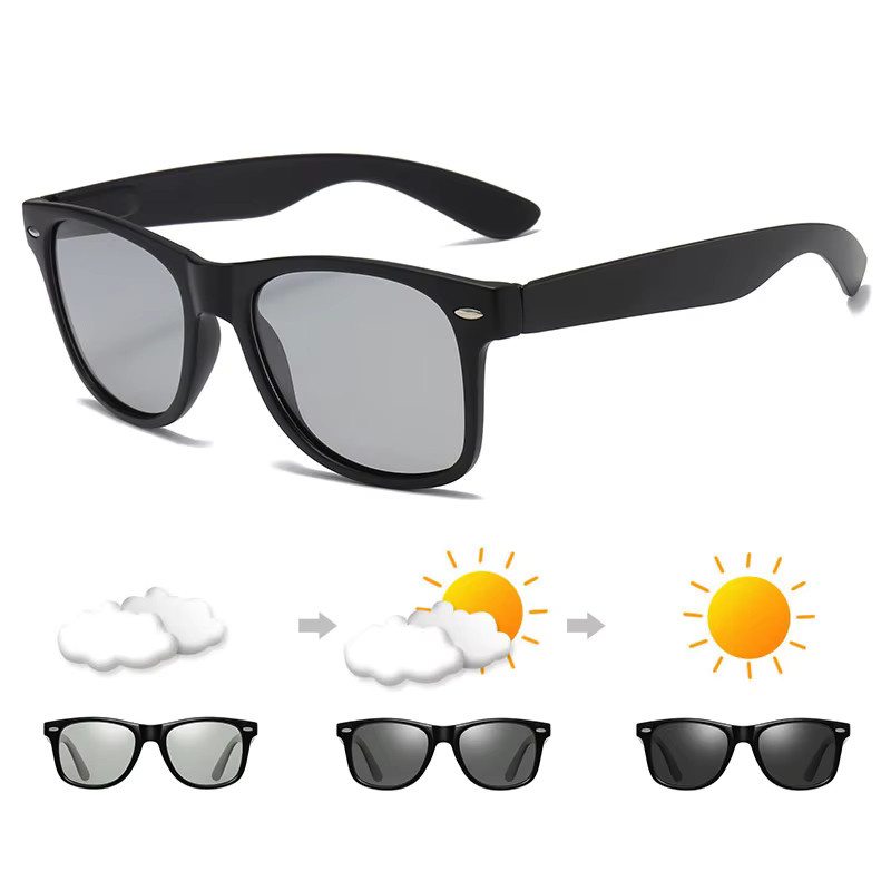 FUQIAN Sonnenbrille, quadratisch, Vollrand, Kunststoff, Schwarz, Unisex - Bild 3