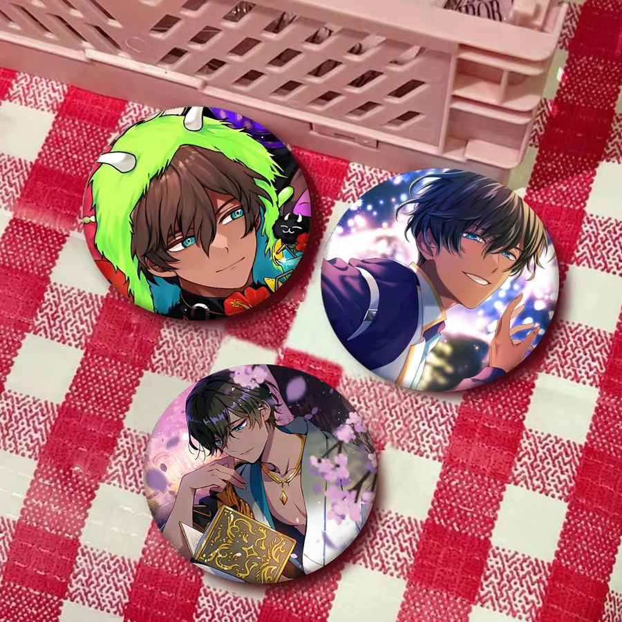Mesuca Brosche, Emaille-Pin, Anime-Stil, rund - Bild 3