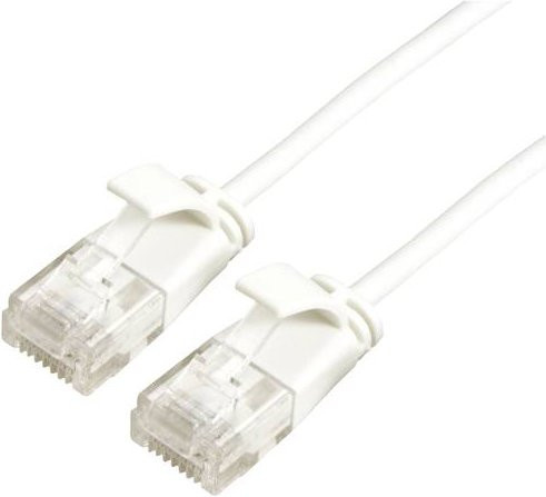 Roline RJ45 Patchkabel CAT 6a U/UTP Ethernet LAN Kabel Weiß 0,30 m - Bild 1