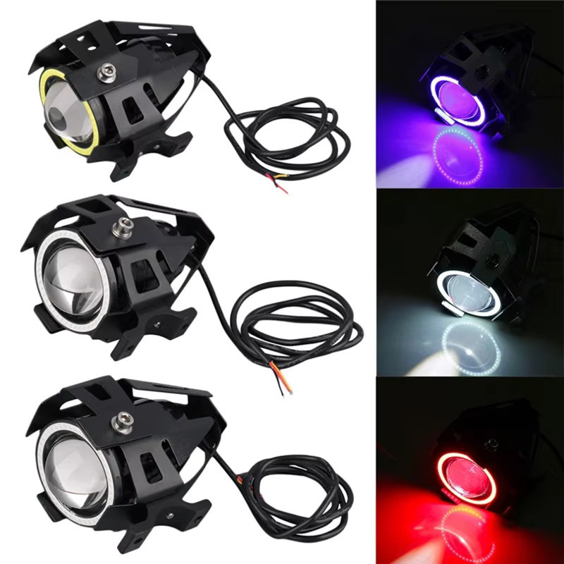 LED E-Bike Scheinwerfer für Lenker mit DC 12V-80V Eingang in Schwarz - Bild 2