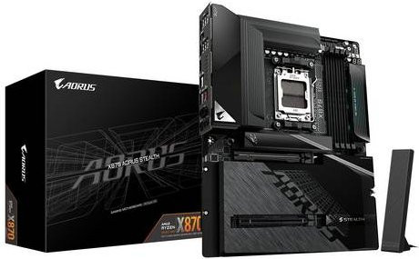 Gigabyte X870 AORUS STEALTH Mainboard ATX Schwarz - Bild 1