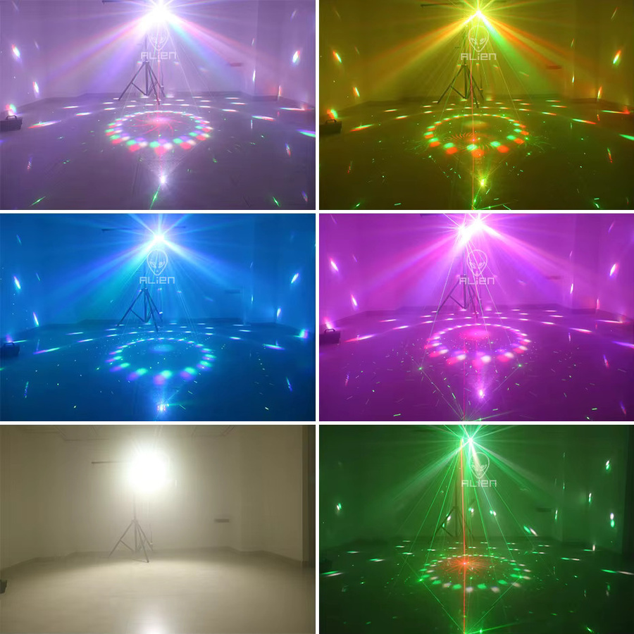 Alien 4in1 RG Muster Laser Projektor mit Strobe und UV Schwarzlicht für DJ, Disco und Party - Bild 3