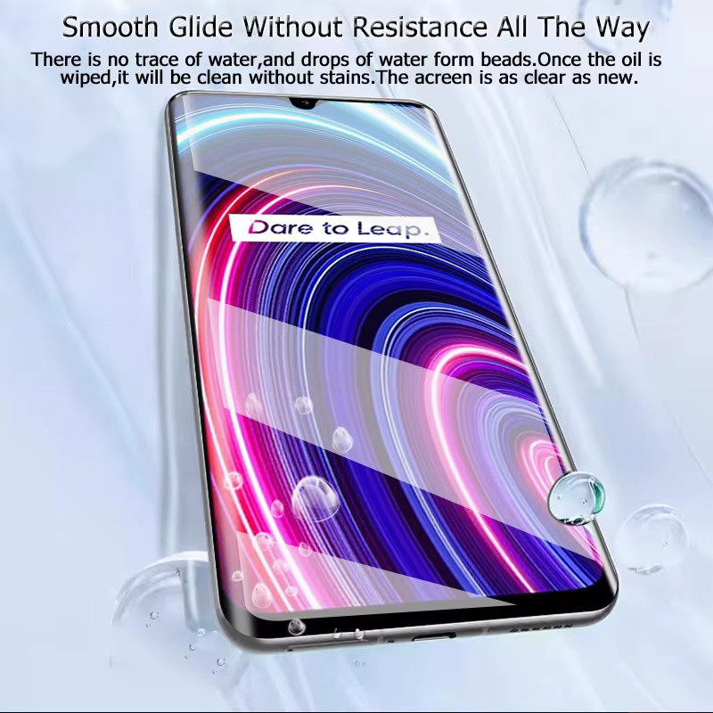 3er-Set gehärtetes Glas als Displayschutz für Realme C25y, transparent, Full Coverage mit Fingerabdruck-Entsperrung und Explosionsschutz - Bild 3