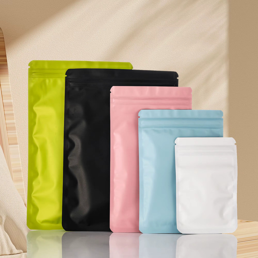 100 Stück selbstdichtende Beutel in Grün und Bunt, lebensmittelechte und feuchtigkeitsbeständige Aufbewahrungsbeutel aus Kunststoff für Süßigkeiten und Geschenkverpackungen - Bild 4
