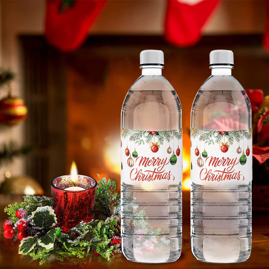 Wasserfeste Aufkleber mit Weihnachtsbaum und Schneemann Motiven in Mehrfarbig für Party-Dekoration und Geschenke - Bild 3