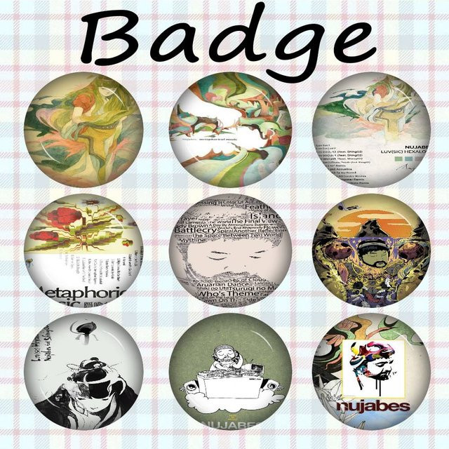 Mesuca Button-Pins N-Nujabes Album, 32/44/58 mm, Unisex - Bild 1