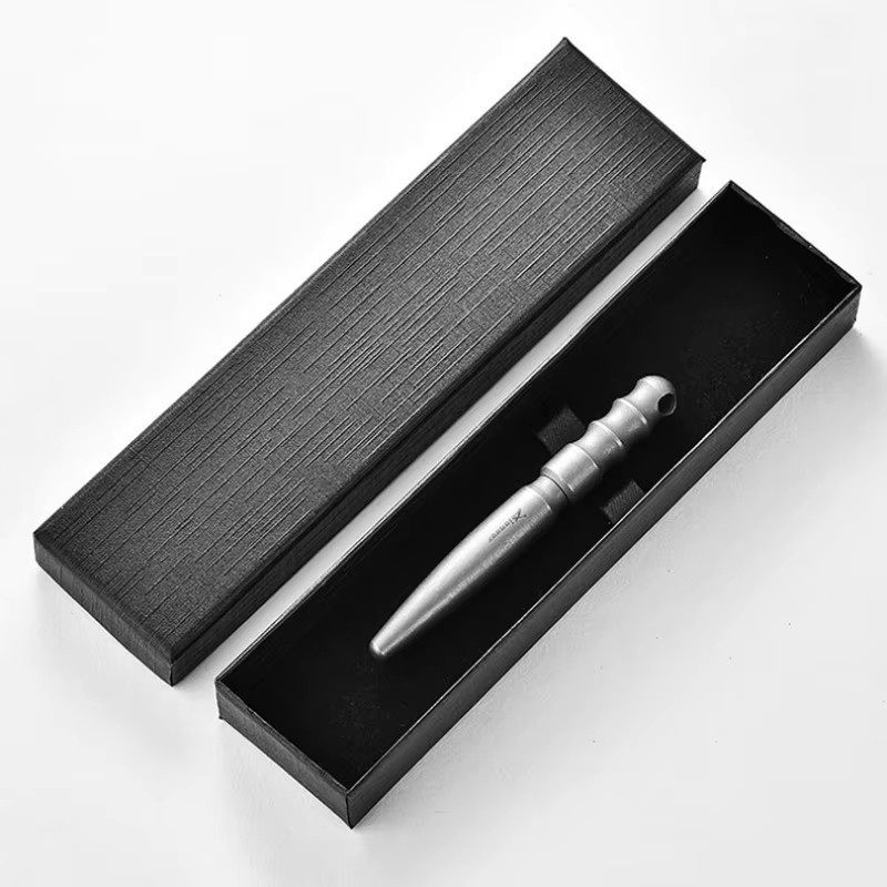Multifunktionaler taktischer Titan Schreibstift mit Fensterbrecher und Schlüsselanhänger aus Metall - Bild 4