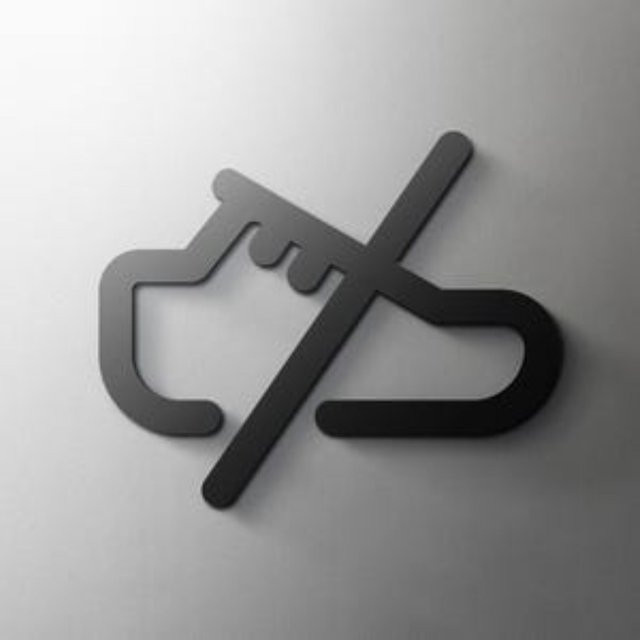 CIFBUY No Shoes Türschild aus schwarzem 3D-Acryl, selbstklebend und minimalistisch gestaltet - Bild 1