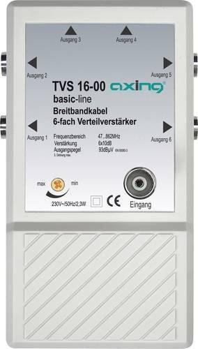 Axing TVS 16 Mehrbereichsverstärker 6fach mit 10 dB Verstärkung - Bild 1
