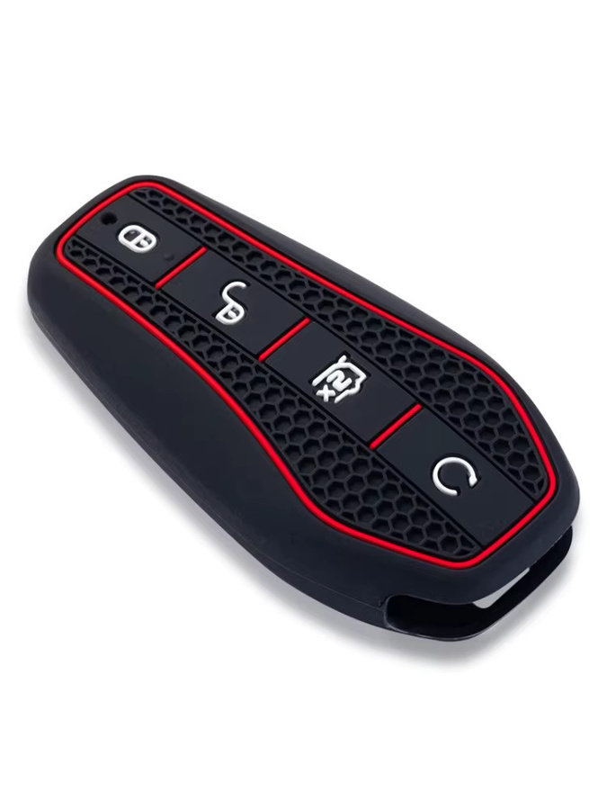 Silikon Schlüsselhülle in Schwarz für BYD Han EV, Tang DM, Qin PLUS, Song Pro/MAX und Yuan Dolphin E2 - Bild 5