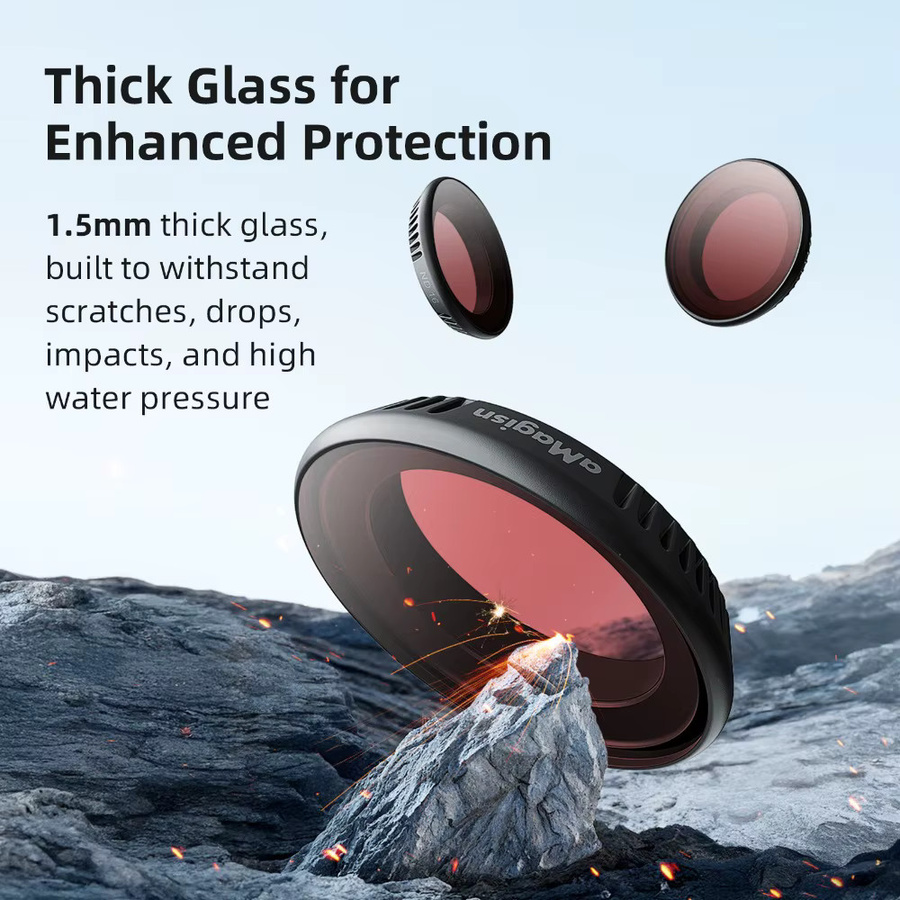 aMagisn Objektivfilter-Set für Insta360 Go Ultra Kamera Zubehör mit UV CPL ND8 ND16 ND32 ND64 Filtern und Schutzabdeckung - Bild 3