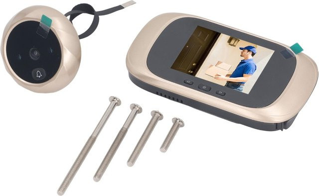 Smarte Türklingelkamera von DIYelecs in Silber mit 2,8-Zoll-LCD-Display, Nachtsicht und App-Steuerung - Bild 1