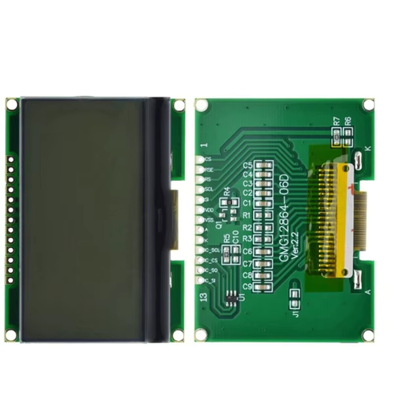 PHILE-COG LCD-Modul LCD12864-06D mit 128x64 Dots, ST7565 Treiber, Schriftart und SPI-Schnittstelle in Blau - Bild 2