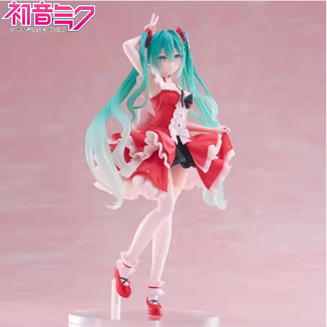 Bandai Hatsune Miku, Anime-Figur, Lolita in stehender Pose, PVC-Actionfigur - Bild 1