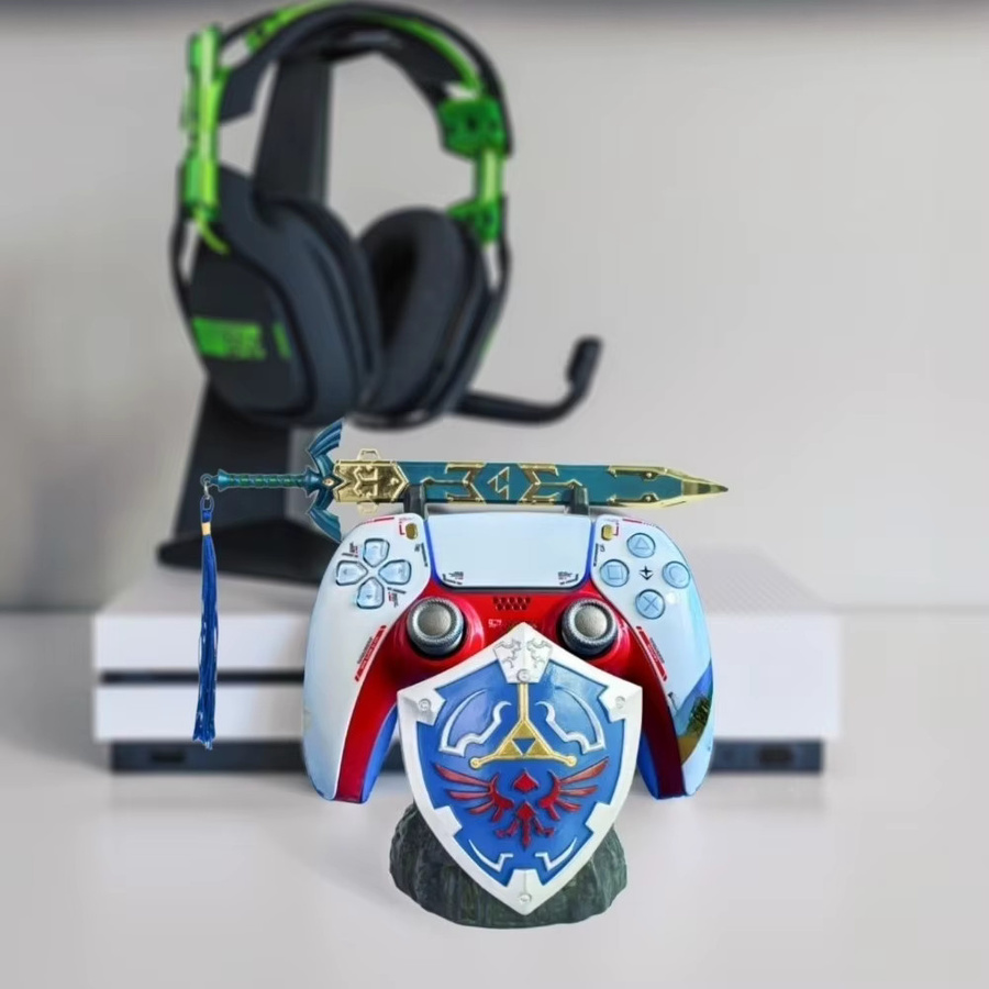 Kreative Anime Controller Halterung aus Harz für Xbox und PS5, Schwarze Desktop Dekoration - Bild 4
