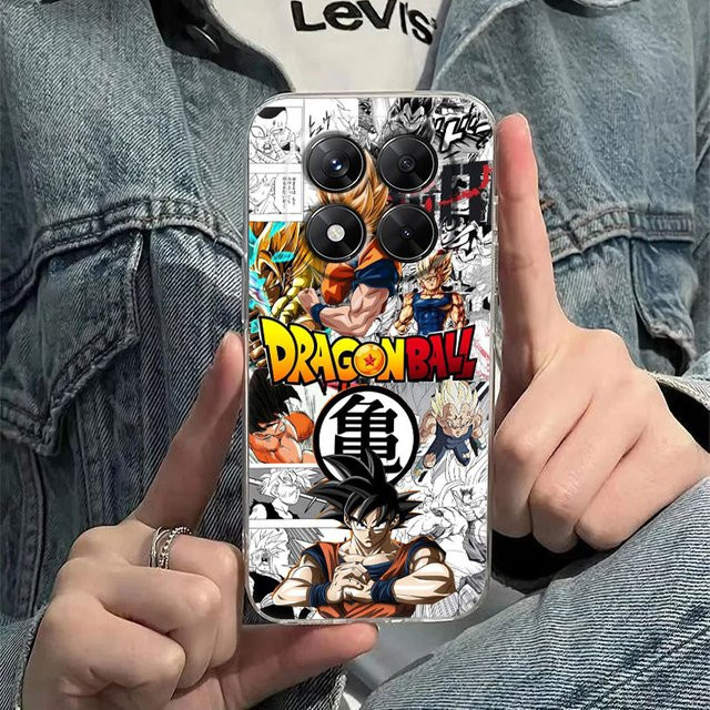 Goku Dragon Ball Handyhülle für Xiaomi Redmi Note 15 14 13 12 11 10 Pro Plus 5G sowie Redmi 15C 14C 13C 12C Cover, transparent - Bild 1