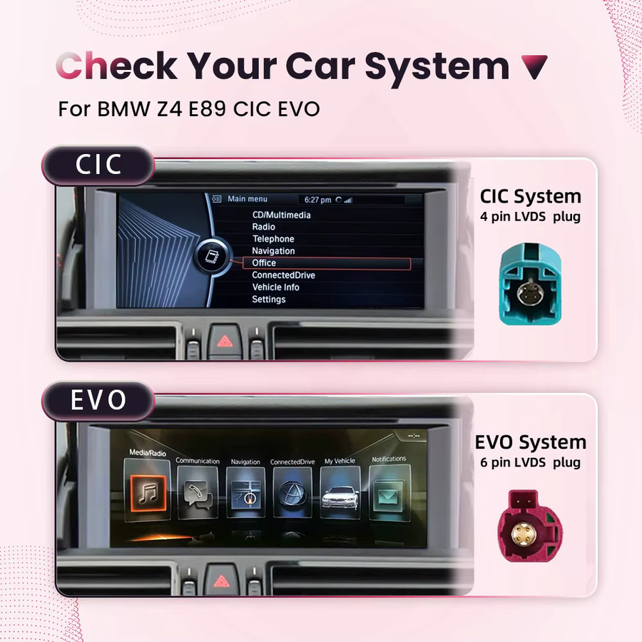 BONROAD Wireless CarPlay und Android Auto Adapter für BMW Z4 E89 CIC EVO System mit Bluetooth, Airplay und Mirror Link in Schwarz - Bild 4