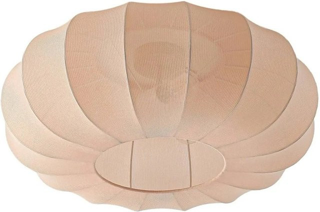 Lindby Deckenlampe Helin 3-flammig in Creme aus Textil, Skandinavisch, E27, dimmbar - Bild 1