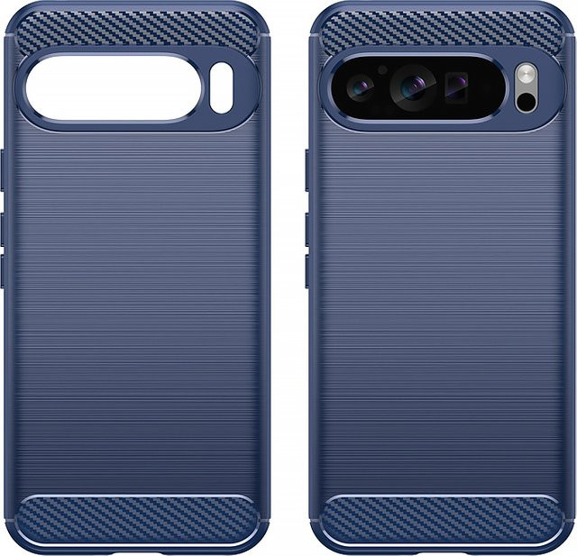 Business Ultra Slim Carbonfaser-TPU-Schutzhülle für Google Pixel 10, 9 Pro XL, 8, 7, 6a Pro in Schwarz oder Blau - Bild 1