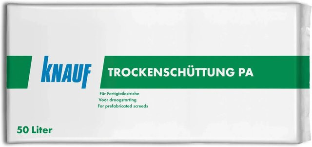 Knauf Trockenschüttung aus Naturstein in Weiß - Bild 1