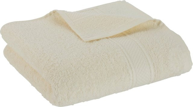 Modern Living Handtuch Cindy aus Baumwolle in Weiß, Breite: 50 cm, Länge: 100 cm - Bild 1