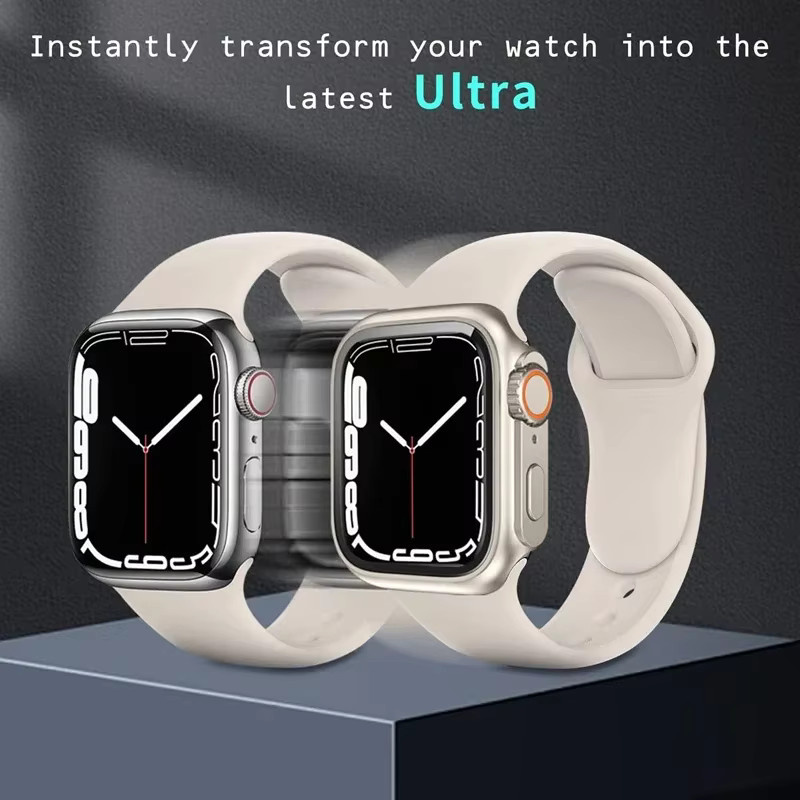 CAOWTAN Displayschutzfolie für Apple Watch, Silikon, Silber, Unisex - Bild 4