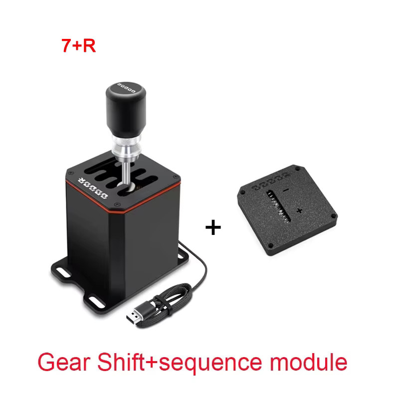 USB Simulator Schalthebel für PC Rennspiele H-förmiger sequenzieller Schalthebel in Schwarz für Logitech und Thrustmaster T300RS/GT Lenkräder - Bild 3