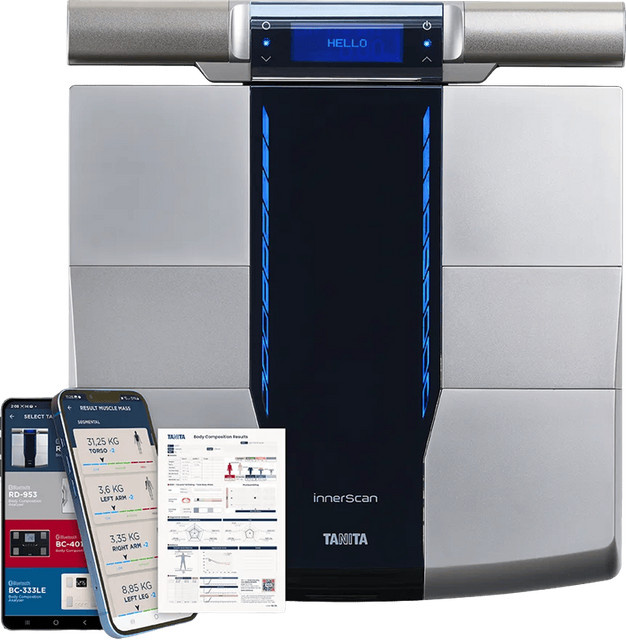 Tanita RD-545 HR Körperanalysewaage mit Bluetooth und App-Steuerung in Silber - Bild 1