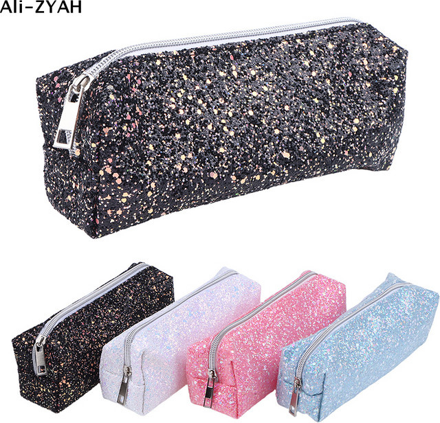 JETTING Kawaii Glitzer-Federmäppchen mit Pailletten als Stiftebox und Kosmetiktasche in Rot und Multicolour - Bild 1