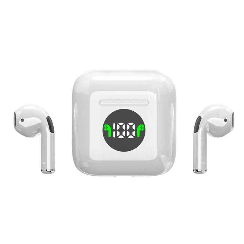 Pro4 TWS Bluetooth Headset mit LED Digital Display, wasserfeste HiFi drahtlose Sport Kopfhörer in Weiß - Bild 6
